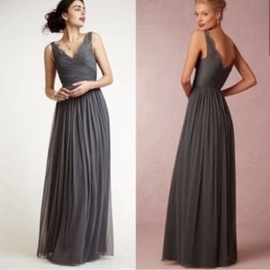 hitherto by Bhldn (Anthropologie) grey dress sz 12